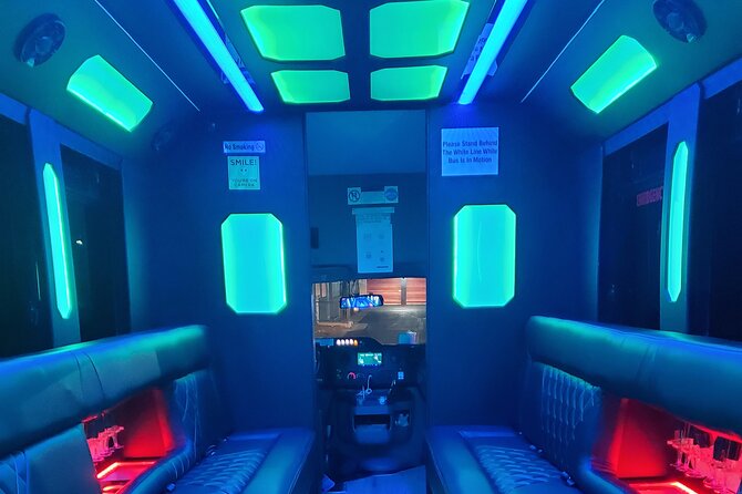 1 Hour Private Las Vegas Party Bus Tour - Catching the Bellagio fountains after dark