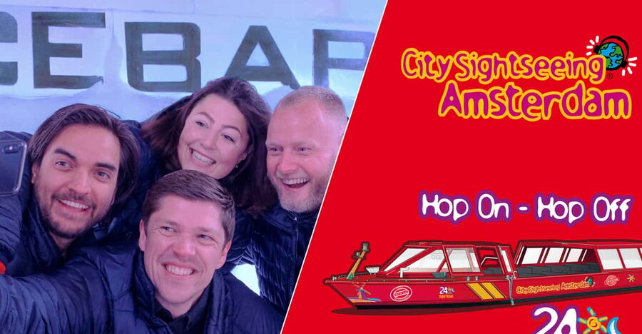 Amsterdam: 24-Hour Hop-On Hop-Off Boat and XtraCold Icebar - What you actually get for $52