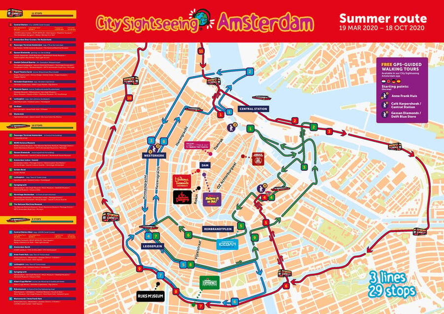 Amsterdam: Combo Rijksmuseum & Hop-On Hop-Off Bus - The green line and seasonal changes