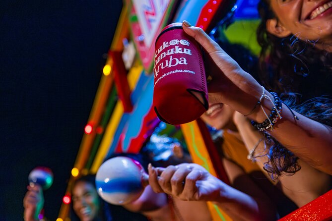 Aruba Happy Hour Party Bus Pub Crawl - The Kukoo bus sets the tone before the first bar