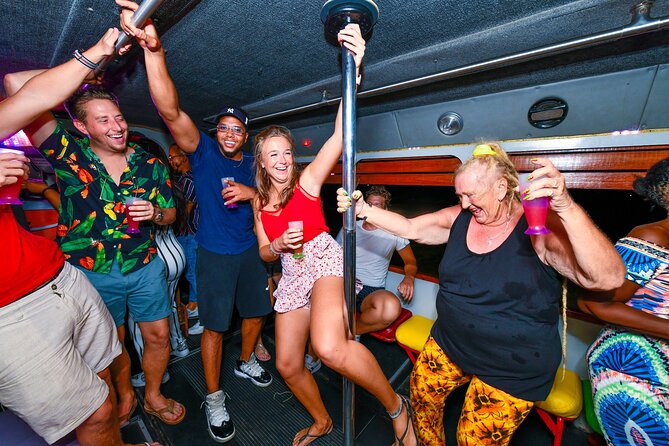 Aruba Nightlife and Barhopping on Chogogo Party Bus - Cruising through downtown Aruba