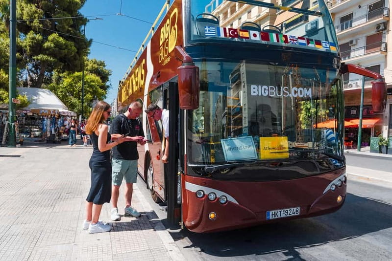 Athens: Big Bus Hop-on, Hop-off Tour by Open-Top Bus - Audio commentary, seating, and the open-top view