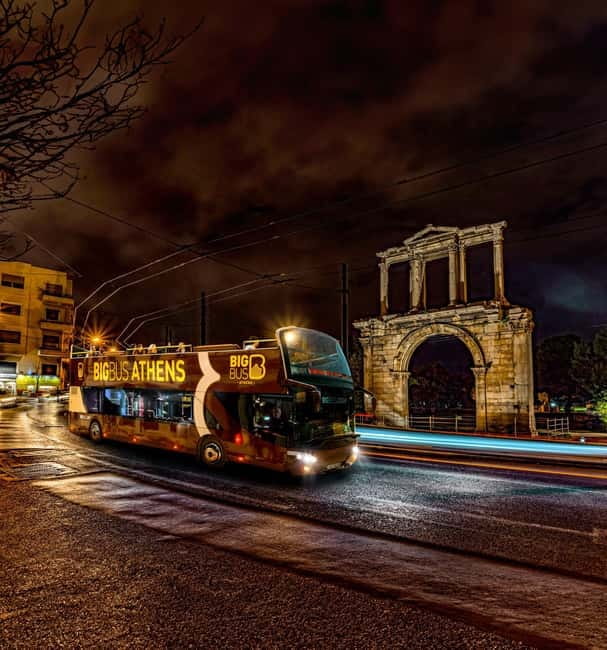 Athens: Big Bus Live-Guided Night Tour by Open-Top Bus - Parliament, Syntagma, and the first look at Athens