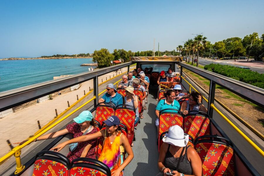 Athens: City Sightseeing Hop-On Hop-Off Bus Tour - National Library, Omonoia, and the central city