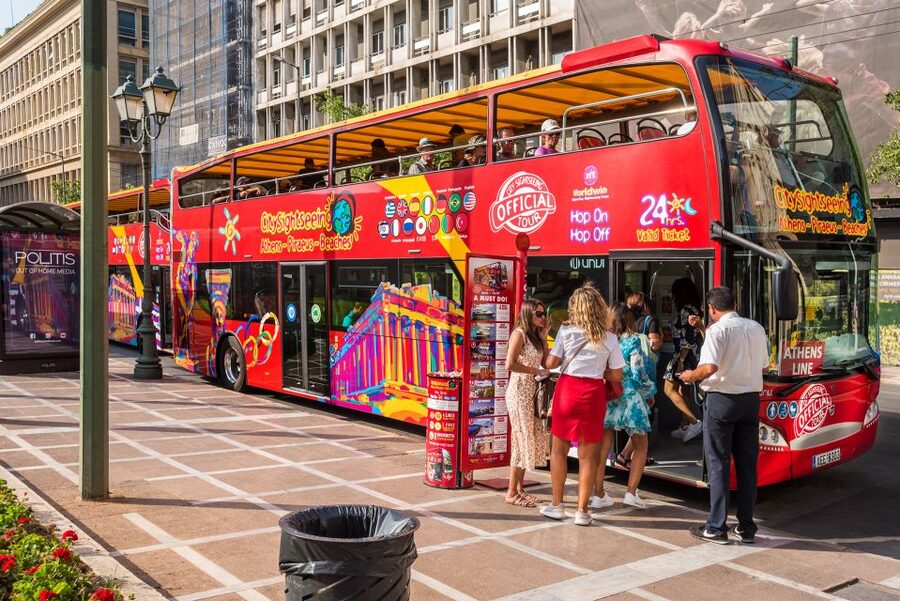 Athens: City Sightseeing Hop-On Hop-Off Bus Tour - The Beach and Riviera route