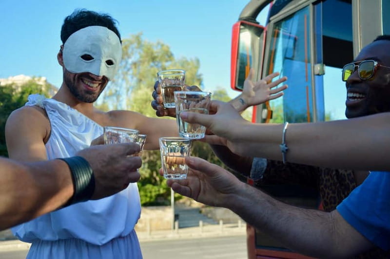 Athens: Immersive Theatre Bus Tour & Ancient History - Acropolis views without an archaeological entry