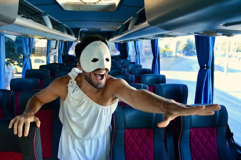 Athens: Immersive Theatre Bus Tour & Ancient History - Panathenaic Stadium in 15 minutes