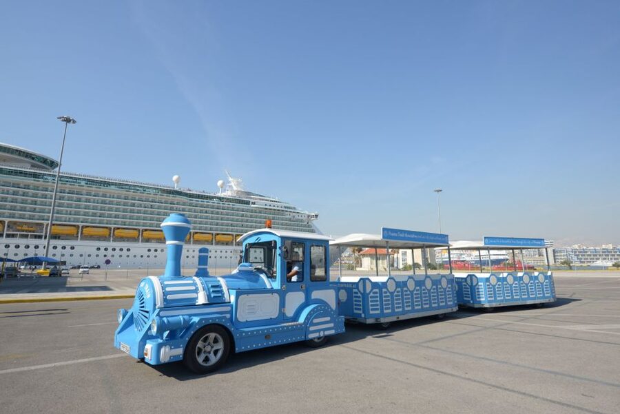 Athens, Piraeus, and Coastline: Blue Hop-On Hop-Off Bus - Vouliagmeni adds beaches, baths, and a lake