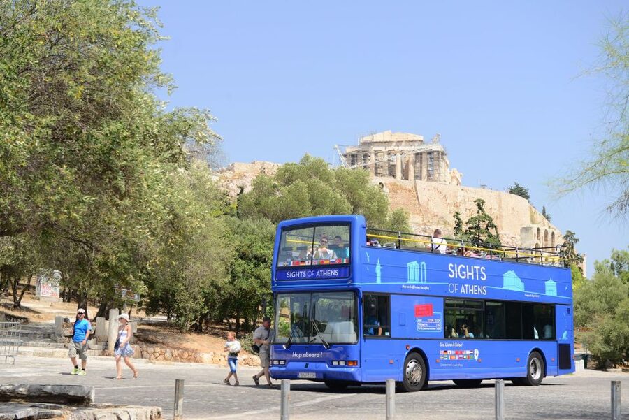 Athens, Piraeus, and Coastline: Blue Hop-On Hop-Off Bus - What the $14 price really buys