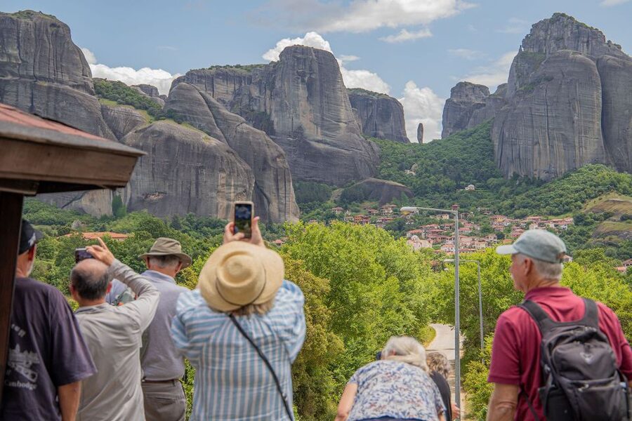 Athens to Meteora: Monasteries & Hidden Caves Bus Tour - Going inside three monasteries