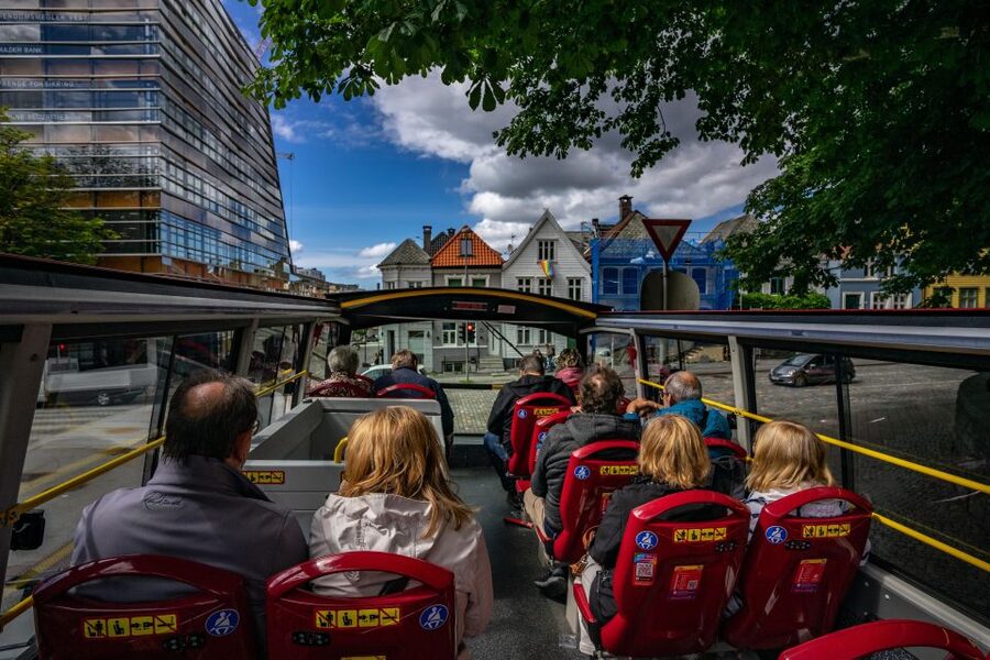 Bergen: City Sightseeing Hop-On Hop-Off Bus Tour - Audio guides, windows, and the actual ride