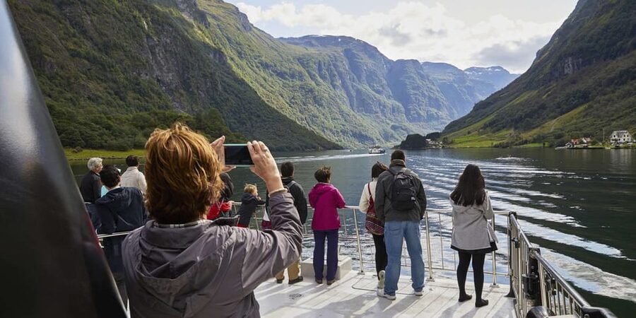 Bergen: Nærøyfjorden, Flåm, and Stegastein Guided Bus Tour - The Nærøyfjord cruise is the heart of the day