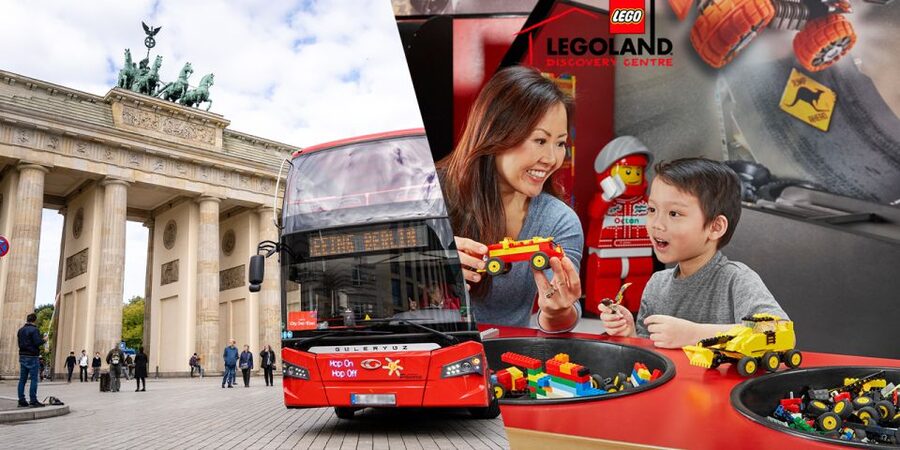 Berlin: Hop-On Hop-Off Bus & LEGOLAND Discovery Centre - Brandenburg Gate and the central Berlin sights