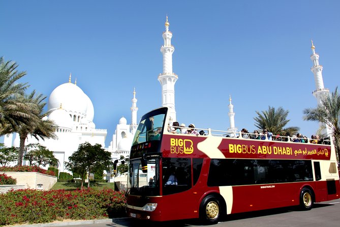 Big Bus Abu Dhabi Hop-On Hop-Off with Sheikh Zayed Mosque Tour - Riding the 14-stop Red Route