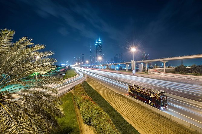 Big Bus Dubai Open Top Night Tour - Sheikh Zayed Road: Dubai at full scale