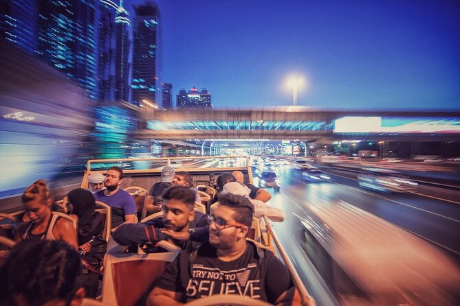 Big Bus Dubai Open Top Night Tour - Palm Jumeirah and Dubai Marina lights