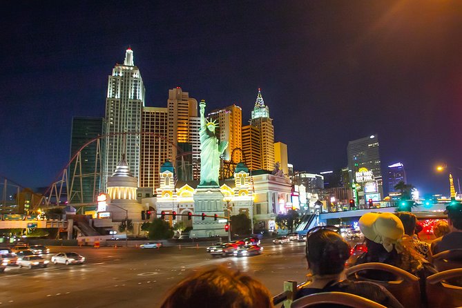 Big Bus Las Vegas: Sightseeing Night Tour by Open-Top Bus - The three tour options and what changes