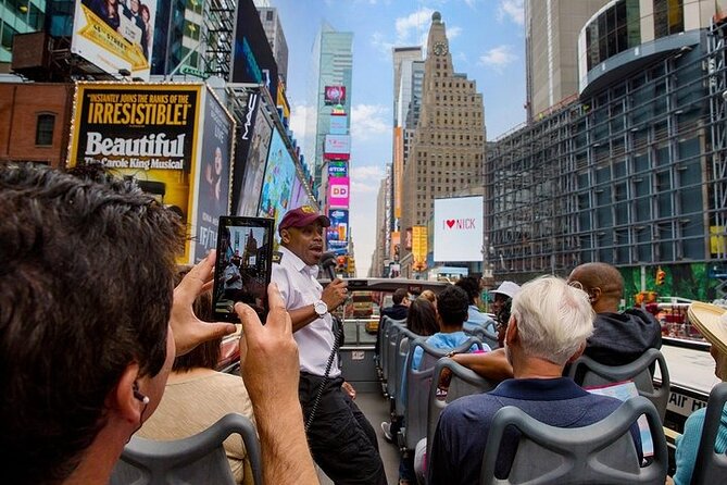 Big Bus NYC: Hop-On Hop-Off Sightseeing Tour by Open-top Bus - Red Downtown route, from Times Square to the harbor