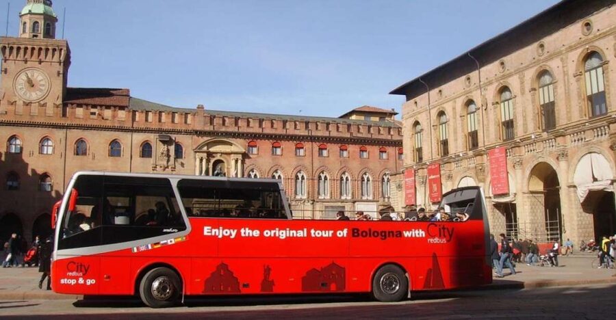 Bologna: Open Bus City Tour and Local Food Tasting - The 50-minute bus loop and its major sights