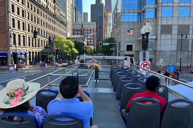 Boston Sightseeing Single Ride Pass With Double Decker Tour Bus - Back Bay at the Boston Public Library and Trinity Church