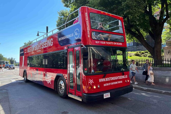 Boston Sightseeing Single Ride Pass With Double Decker Tour Bus - Massachusetts State House and the ride back