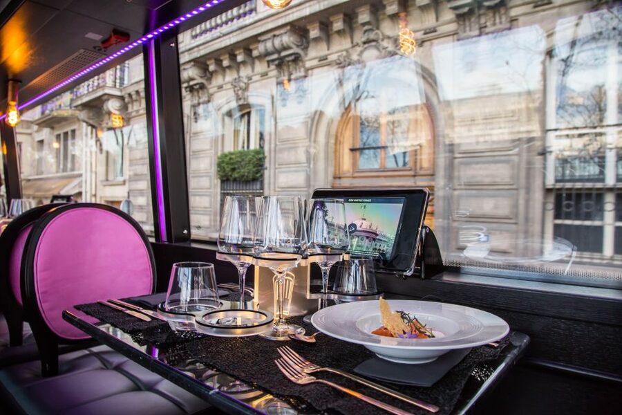 Bus Toqué Champs Elysées Tour w/ 3-Course Dinner & Champagne - Who will enjoy this evening most
