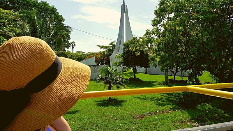 Cancun: Guided City Tour with Shopping by Double Decker Bus - Plaza 28 and the downtown side of Cancun
