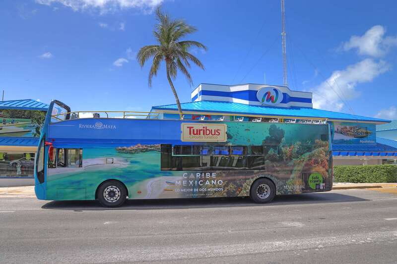 Cancún: Hop-on Hop-off Bus Tour with Submarine Trip - The Hotel Zone Route, Stop by Stop