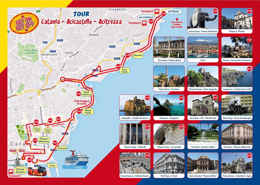 Catania: Hop-On Hop-Off Bus to Acicastello and Acitrezza - The Riviera dei Ciclopi and its Faraglioni
