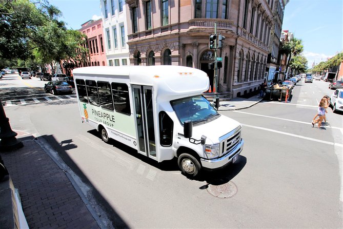 Charleston City Sightseeing Bus Tour - Rainbow Row gives the bus a colorful pause