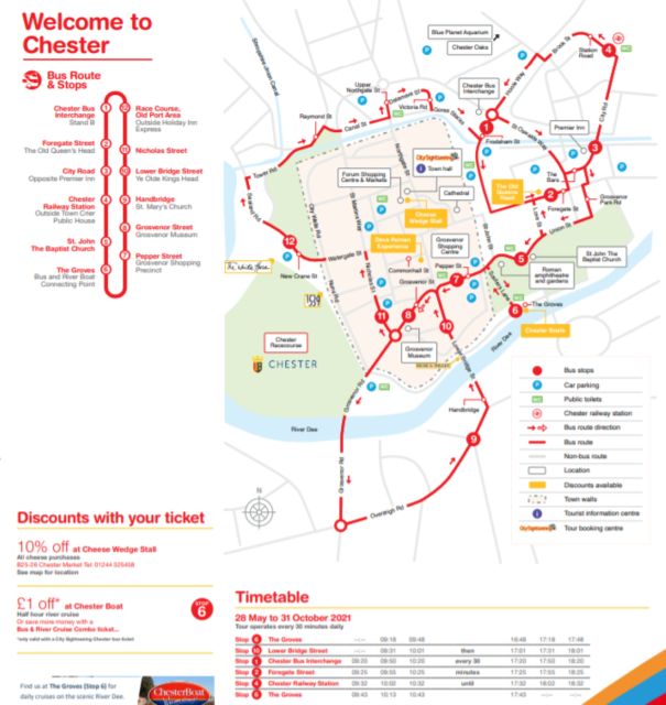 Chester: City Sightseeing Hop-On Hop-Off Bus Tour - My practical plan for one day