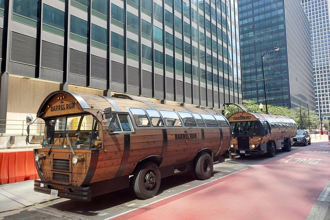 Chicago Craft Brewery Barrel Bus Tour - A Barrel Bus start in River North