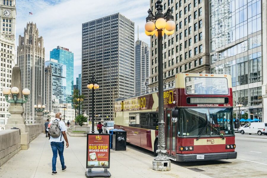 Chicago: Hop-on Hop-off Sightseeing Tour by Open-top Bus - Navy Pier and views across Lake Michigan