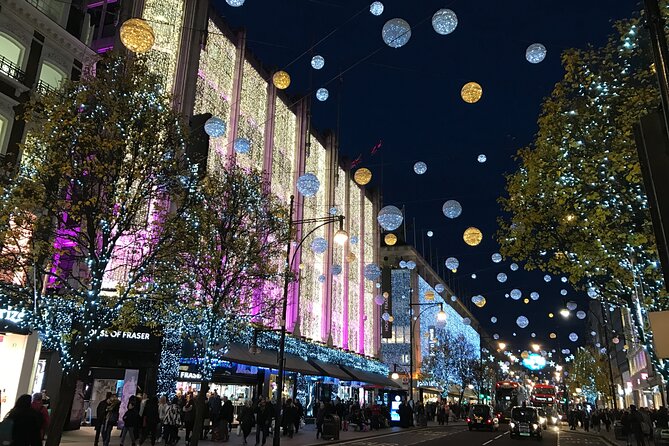 Christmas Lights Open-Top Bus Tour - Piccadilly Circus adds neon and energy