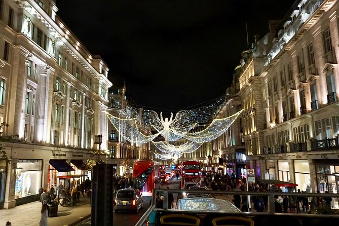 Christmas Lights Open-Top Bus Tour - Waterloo Bridge opens the widest view