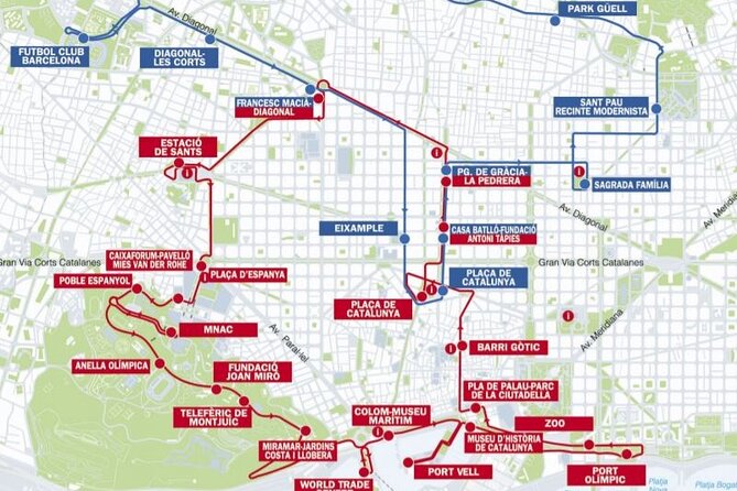 City Sightseeing Barcelona Hop-On Hop-Off Bus Tour: 24 or 48-Hour - Audio commentary, Wi-Fi, and the upper deck