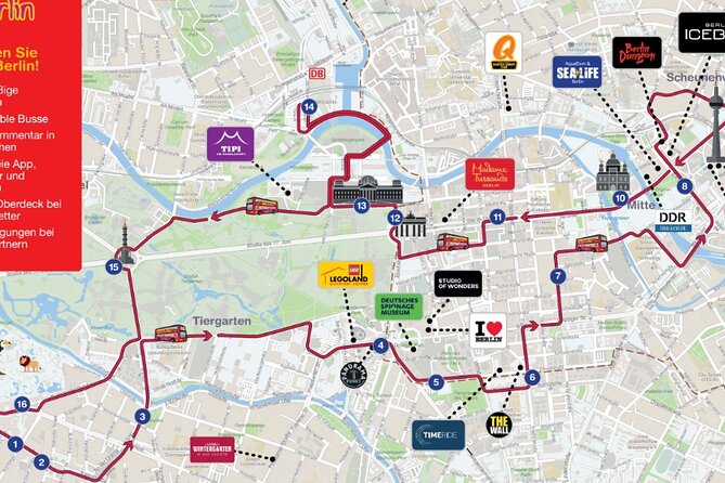 City Sightseeing Berlin Hop-On Hop-Off Bus Tour - The East Berlin and Wall route