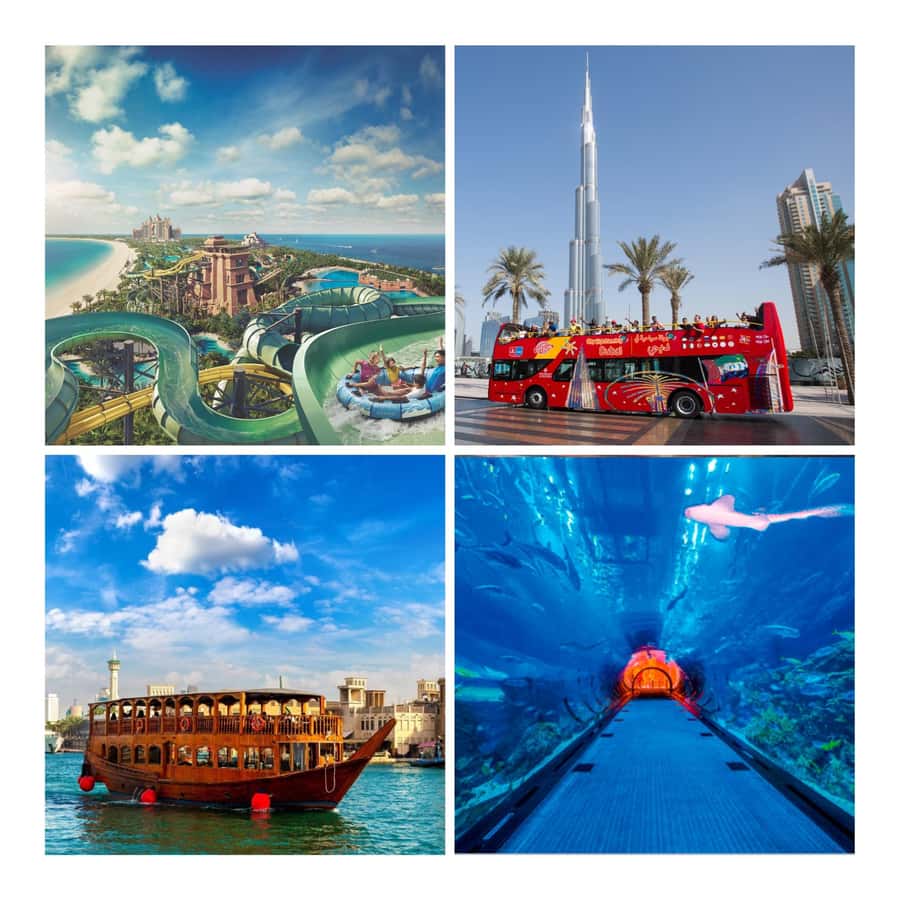 City Sightseeing Dubai HOHO Bus Tour, Aquaventure & More - Blue Route: Palm Jumeirah, Atlantis, and Dubai Marina