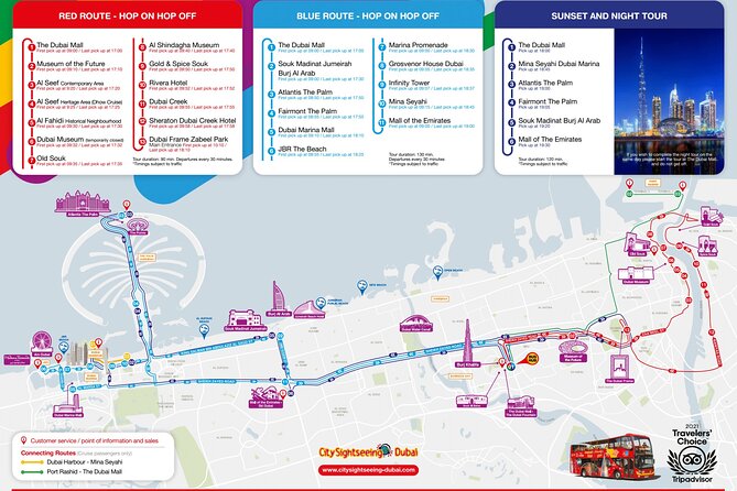 City Sightseeing Dubai Hop-On Hop-Off Bus Tour - The Blue Route reaches the Palm and the beach resorts