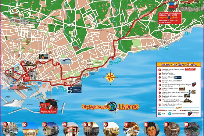 City Sightseeing Livorno Hop-On Hop-Off Bus Tour - Stop 1: Quartiere della Venezia and the city terminal