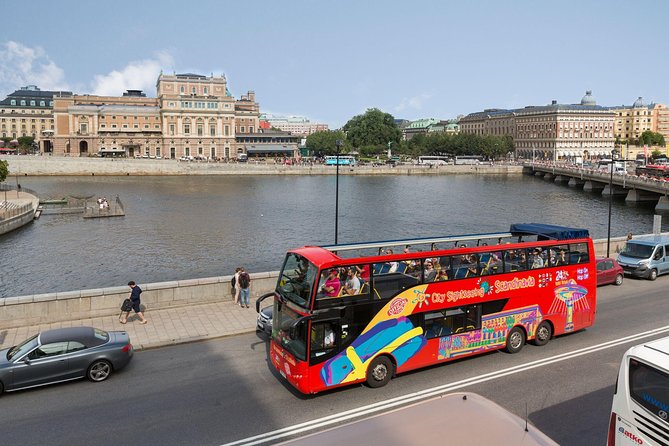 City Sightseeing Stockholm Hop-On Hop-Off Bus - Kungsträdgården and Strandvägen show Stockholm’s polished side