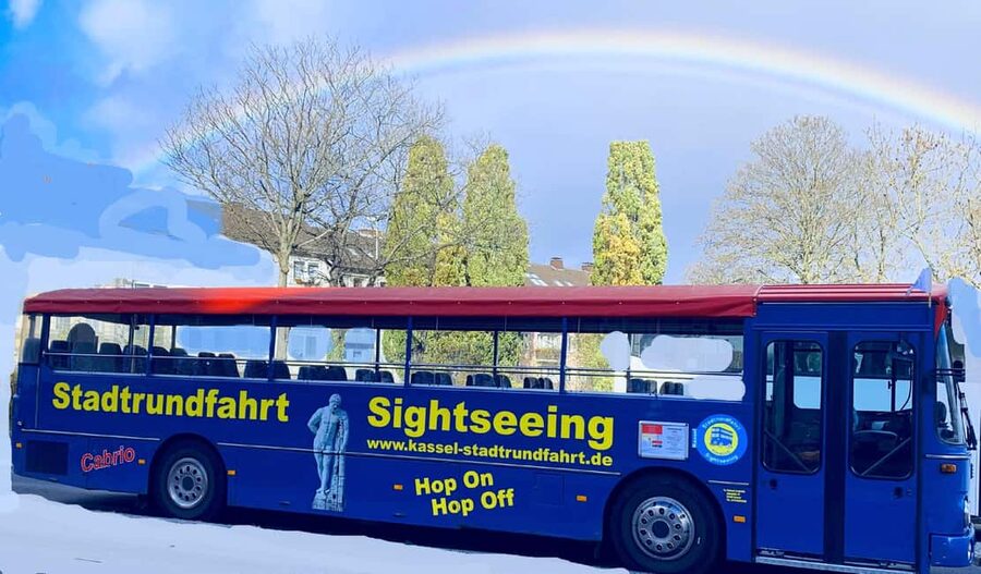City tour / Sightseeing Kassel bus tour - Finding the bus near the State Theater