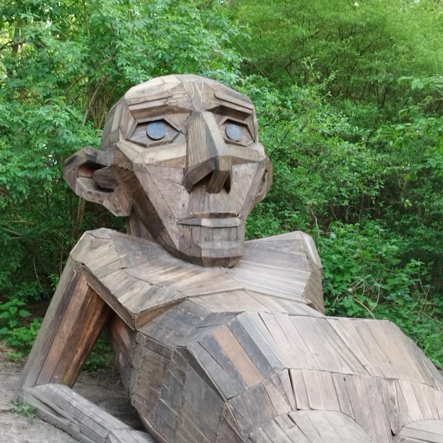 Copenhagen: Six Forgotten Giant Sculptures Tour by Bus - Hill Top Trine and the pleasure of the setting