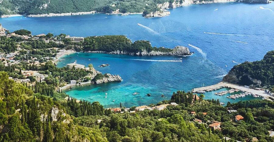 Corfu: Shore & Shared – Palaiokastritsa, Lakones, Kratsalo - The first stop: Palaiokastritsa’s emerald bays