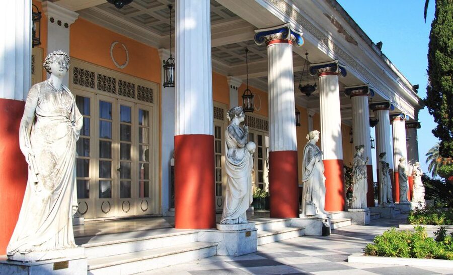 Corfu: Shore & Shared Tour – Achilleion, Mon Repos, Old Town - Mon Repos: a quieter hour among trees