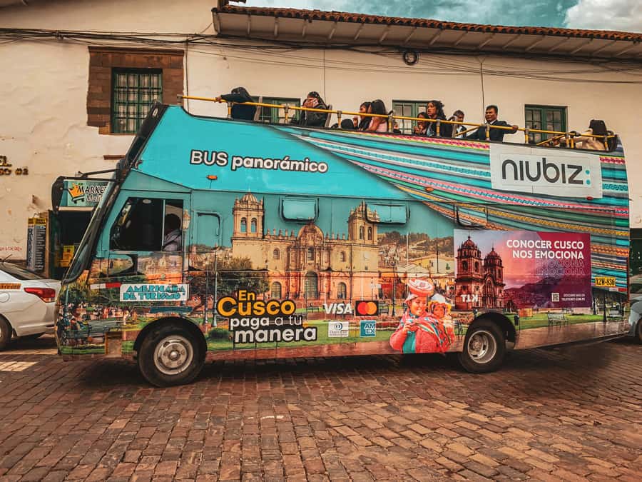 Cusco: Open Bus Tour of the City’s Wonder’s - The Plaza de Armas from an open deck