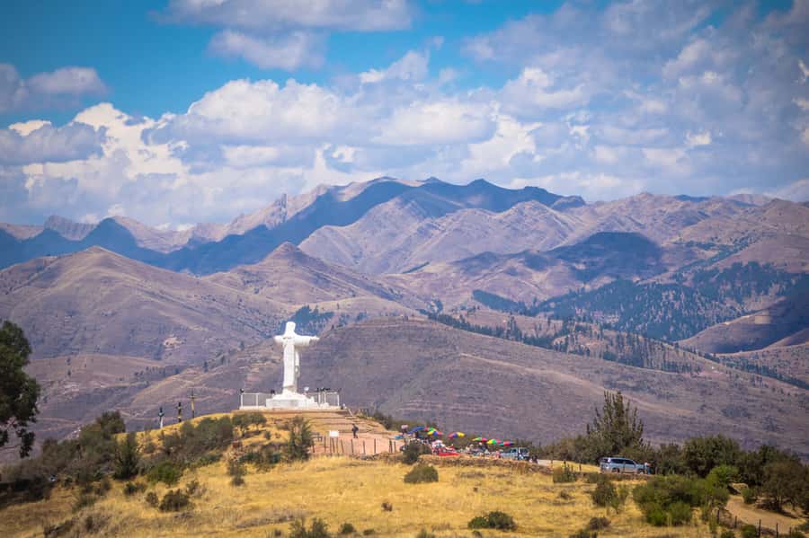 Cusco: Open-Top Bus City Tour - San Cristobal Temple and the Colcampata Inca Wall