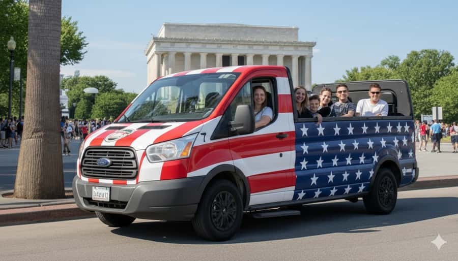 D.C: Monuments & History Guided Open-Air Bus Tour-Day &Night - Capitol Hill and the White House