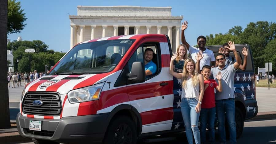 D.C: Monuments & History Guided Open-Air Bus Tour-Day &Night - Guides Make the Difference