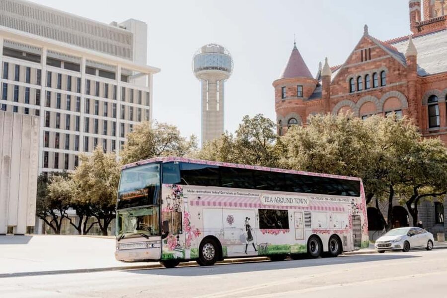 Dallas: Tea Around Town Bus Tour with Treats - What the Dallas tea bus experience really is